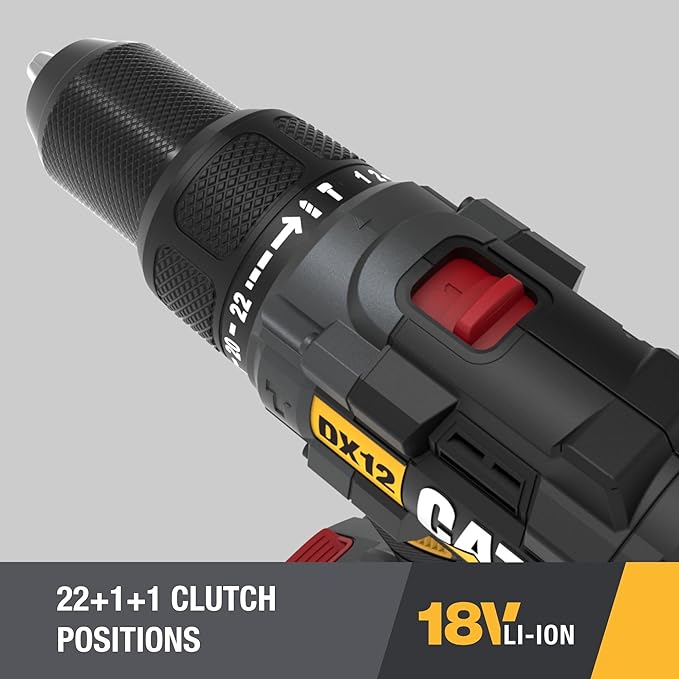 دريل بطارية 18 فولط 2 امبير مع همر CAT DX12 BRUSHLESS