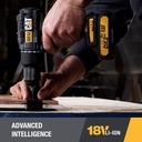 دريل بطارية 18 فولط 2 امبير مع همر CAT DX12 BRUSHLESS