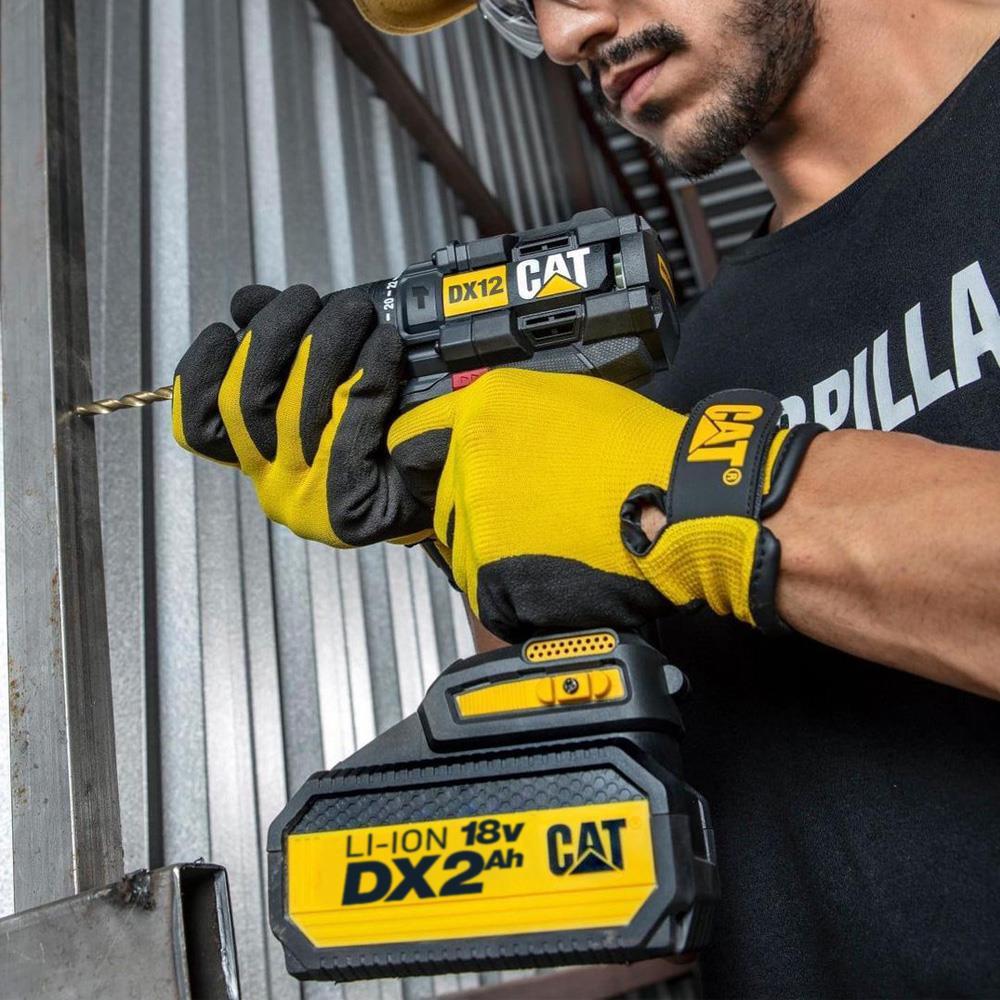 دريل بطارية 18 فولط 2 امبير مع همر CAT DX12 BRUSHLESS