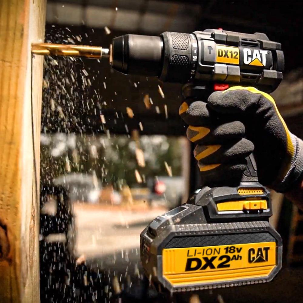 دريل بطارية 18 فولط 2 امبير مع همر CAT DX12 BRUSHLESS