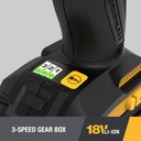 دريل بطارية 18 فولط CAT DX12K COMPO