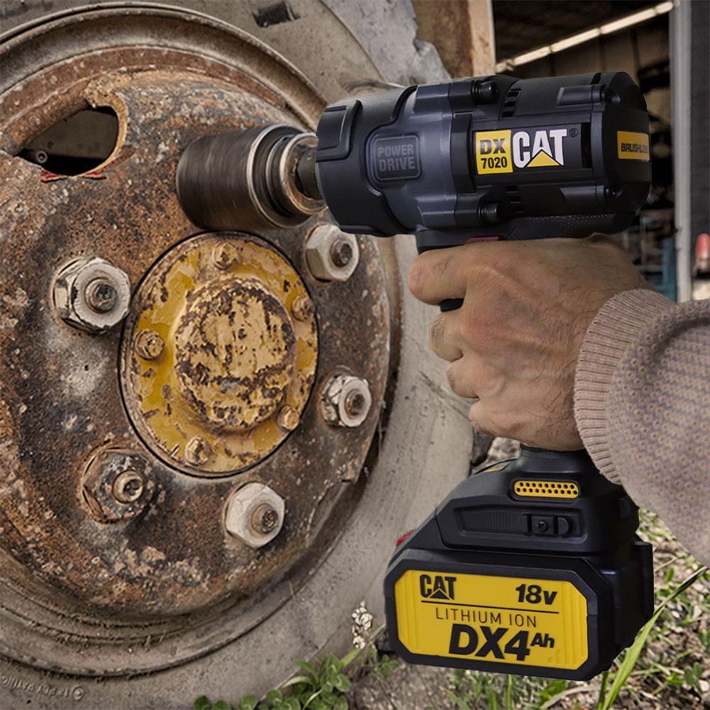 دريل بطارية حبة 1/2" 18 فولط 4 امبير CAT DX7020 BRUSHLESS