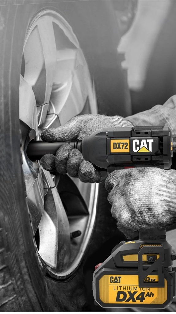 دريل بطارية حبة 18 فولط 4 امبير CAT DX72 BRUSHLESS