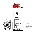 رافعة هيدروليك اسطوانية 15 طن BIG RED TCH91504D
