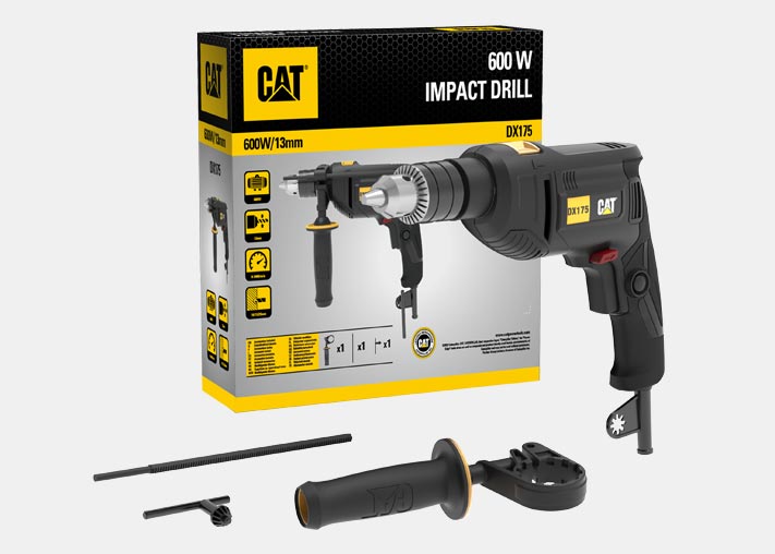 دريل كهرباء ربط 13 مم 600 واط CAT DX175
