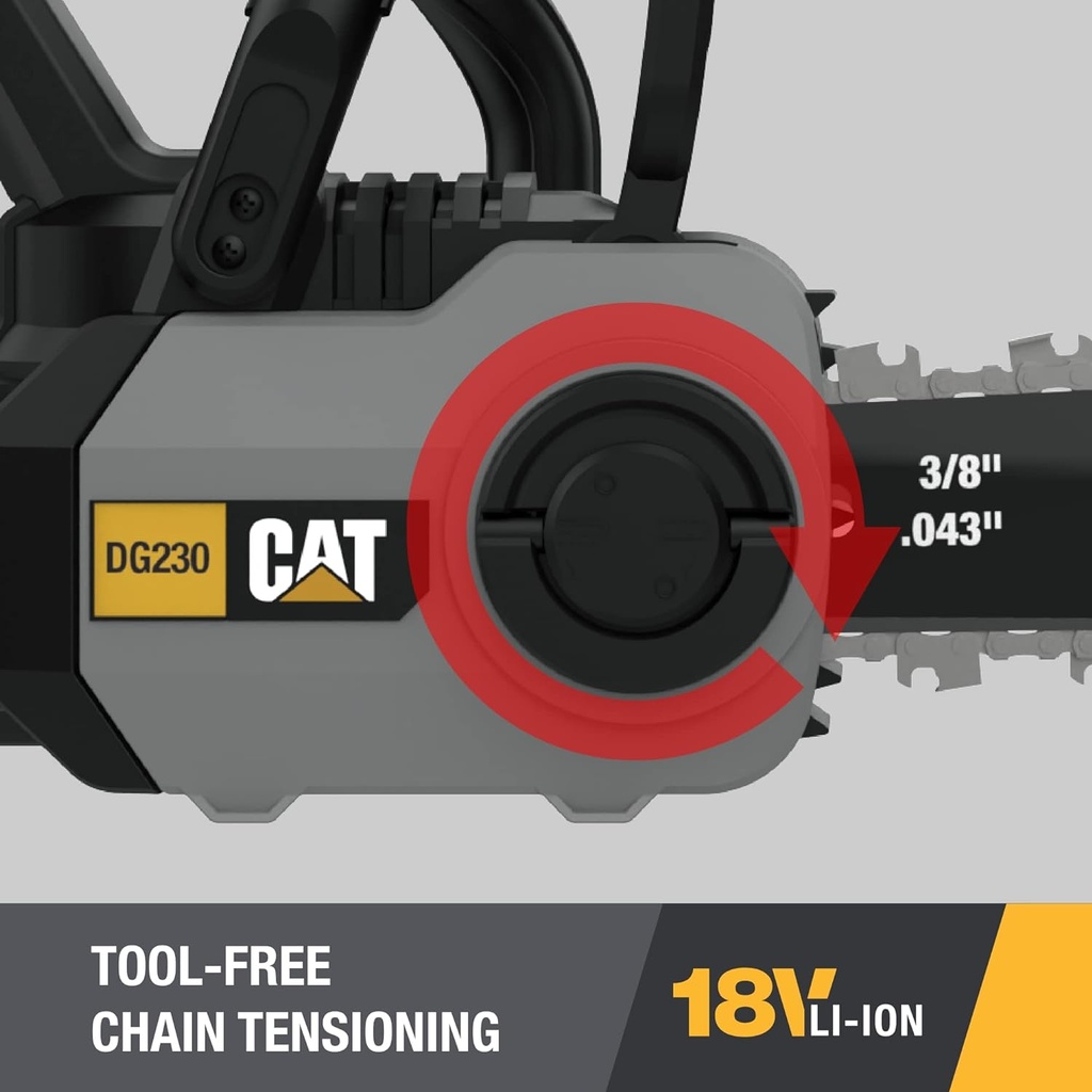 منشار بطارية جنزير CAT DG230 18V/30CM