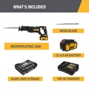 منشار بطارية ترددي 18 فولط  CAT DX52 BRUSHLESS