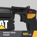منشار بطارية ترددي 18 فولط  CAT DX52 BRUSHLESS