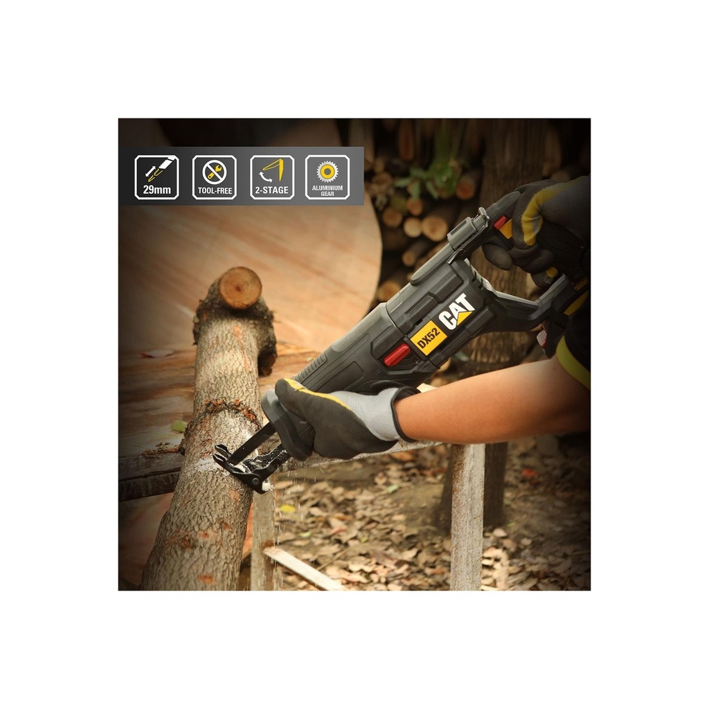 منشار بطارية ترددي 18 فولط  CAT DX52 BRUSHLESS
