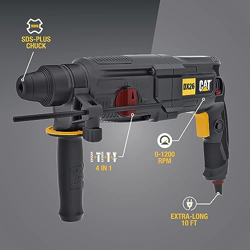دريل كهرباء خرسانة 3 انظمة 26 مم 800 واط CAT DX26