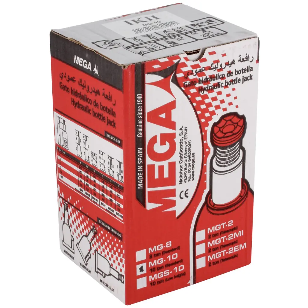 Hydrolic Bottle Jack 10 ton MEGA BR10