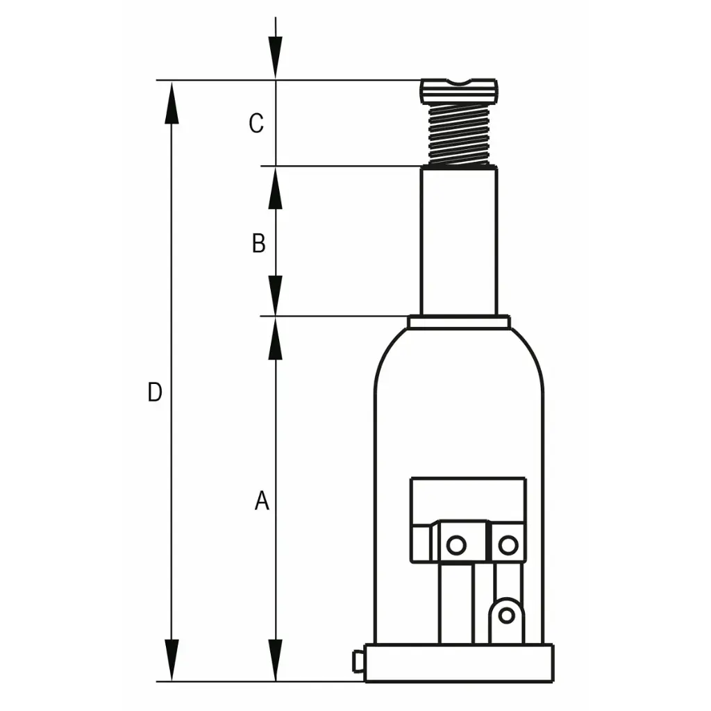 Hydrolic Bottle Jack 10 ton MEGA BR10