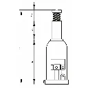 Hydrolic Bottle Jack 10 ton MEGA BR10
