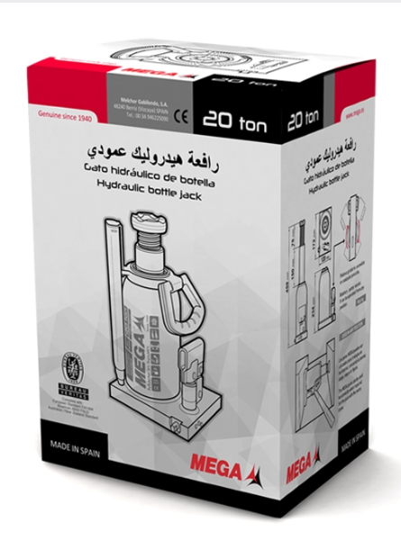 Hydrolic Bottle Jack 20 ton Spain MEGA