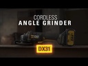 Battery Angle Grinder 18 Volts 4.5" CAT DX31