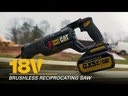 CAT DX52 BRUSHLESS 18V Reciprocating Cordless Saw