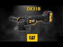 Battery Angle Grinder 18 Volts 4.5" CAT DX31