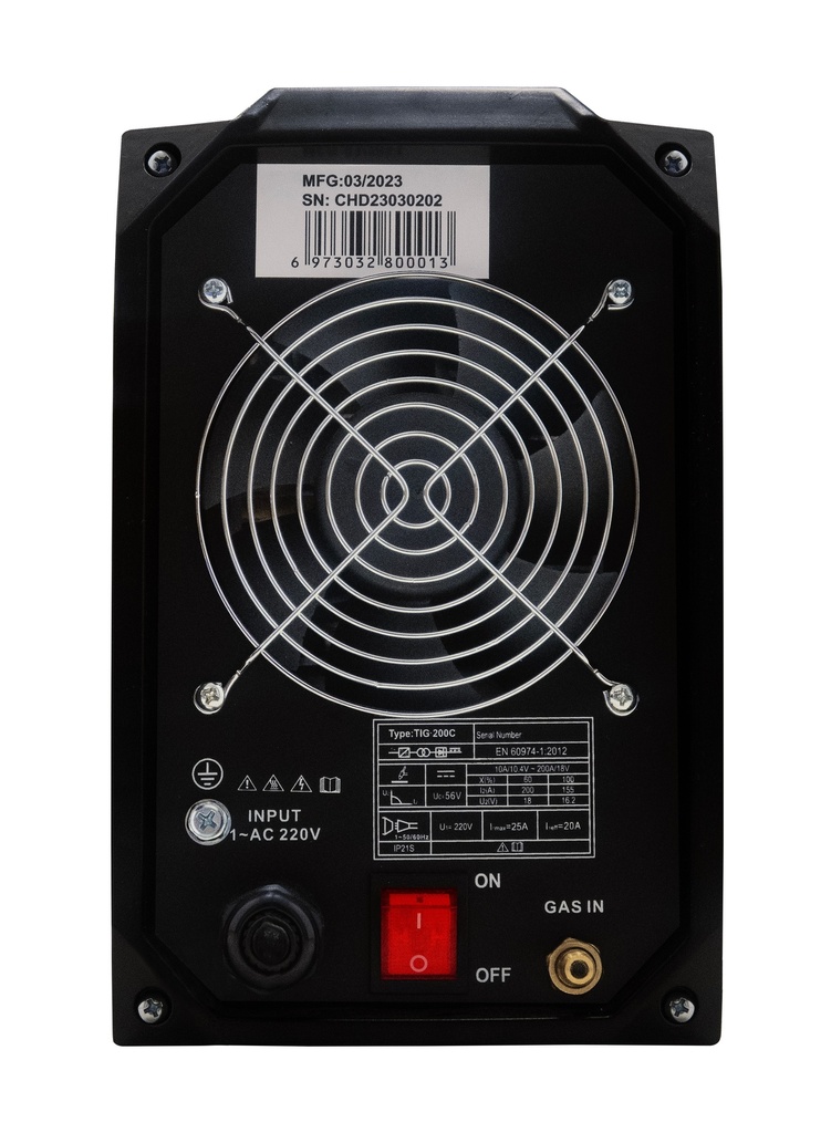 ماكينة لحام تيغ 200 امبير ديجيتال HD TIG200C