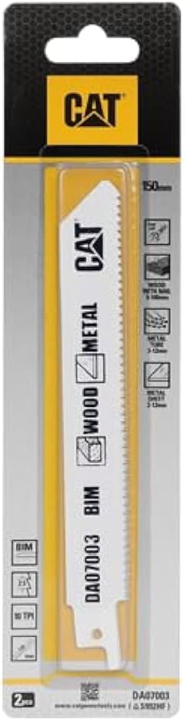 Caterpillar Reciprocating Saw Wood & Metal Blades 150mm, S922HF CAT DA07003