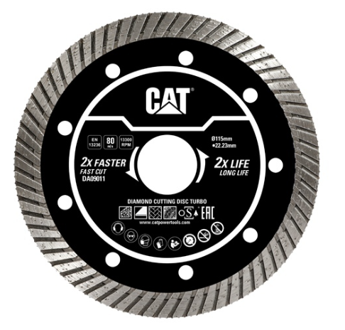 Concrete Cutting Disc 4.5" CAT DA09011 TURBO