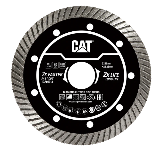 Concrete Cutting Disc 9" CAT DA09013 TURBO