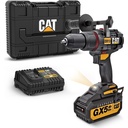 دريل بطارية 18 فولت بدون فحمات مع همر DX13 CAT