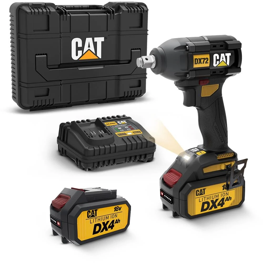 دريل بطارية حبة 1/2"-350N.M بدون فحمات  18 فولط CAT DX72