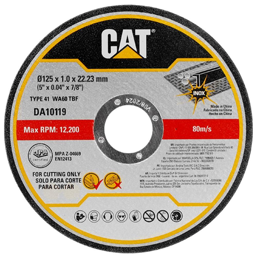 Stainless Steel Cutting Disc 125 * 1 MM DA10119 CAT