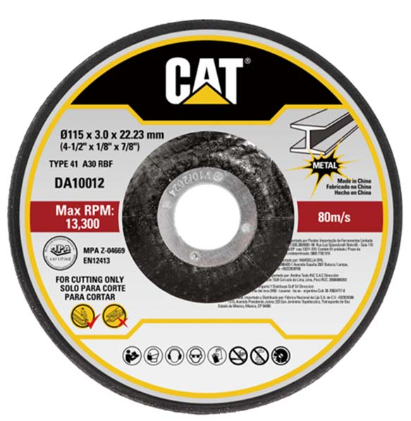 Metal Cutting Disc 115 * 3 MM DA10012 CAT