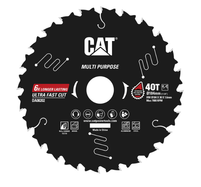 Multi Cutting Disc 184 mm CAT DA08202 40T