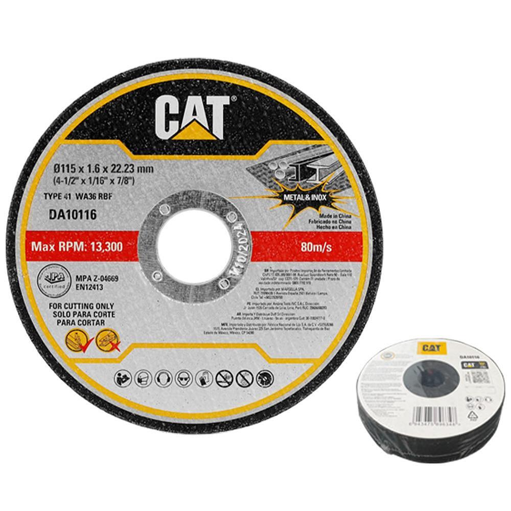 Stainless Steel Cutting Disc 115*1.6mm DA10116 CAT