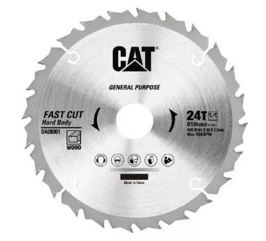 Wood Cutting Disc 184 mm 24T CAT DA08001