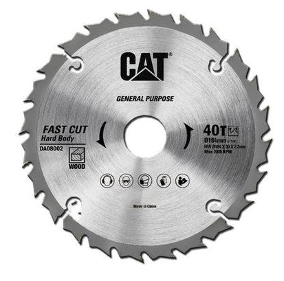 Wood Cutting Disc 7" 40T DA08002 CAT