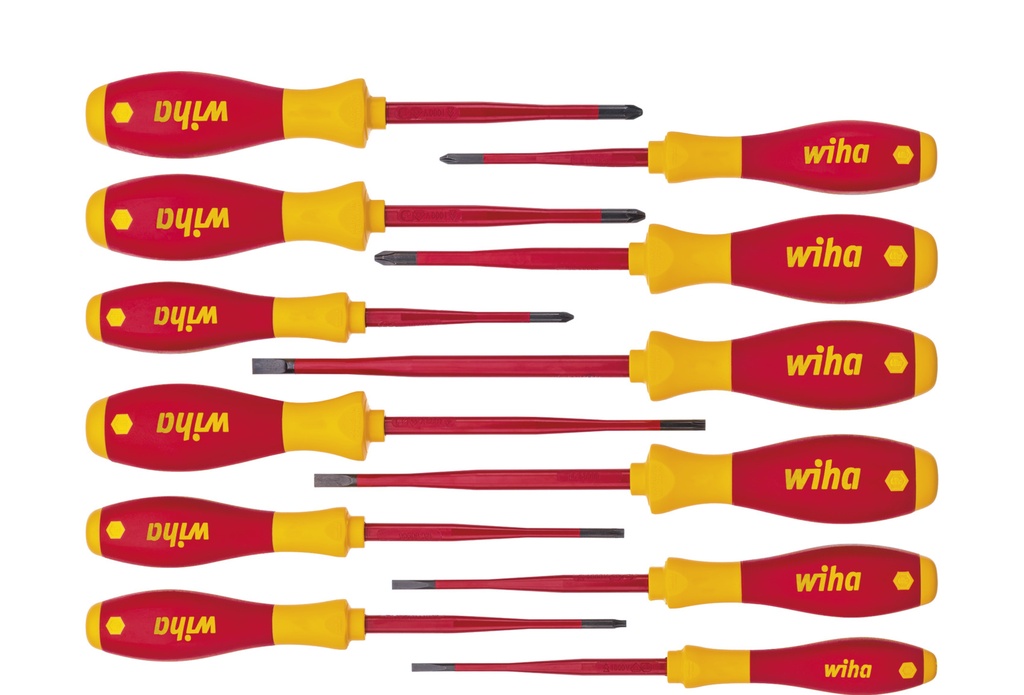 Insulated Screwdriver Set, 12 Pieces, WIHA 3201K12