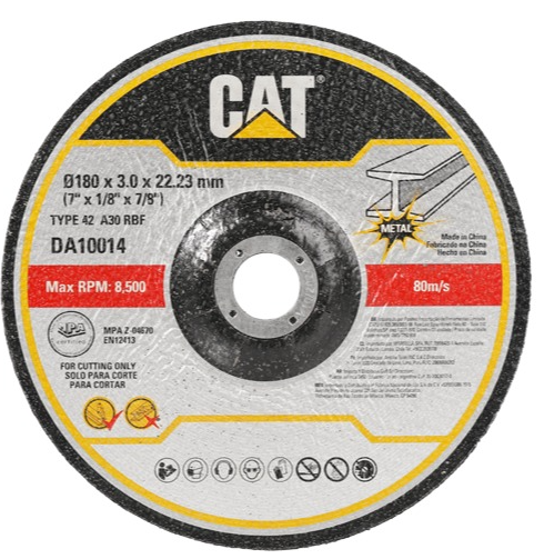 ديسك قص حديد 180*3*22.23 مم DA10014 CAT 