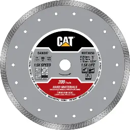 Turbo Hard Materials Diamond Blade 250mm DA30307 200TRADE CAT  