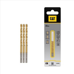 Steel Drill Bit Set 3 Pcs 2mm DA02001 CAT